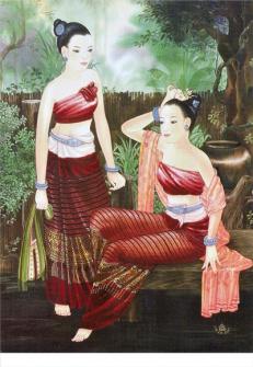 ภาพสำหรับ ตกแต่ง สปา ศิลปะล้านนา พิมพ์ลงผ้าใบ